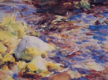  Sargent Pintura Art%c3%adstica - Reflexiones RocasPaisaje acuático John Singer Sargent